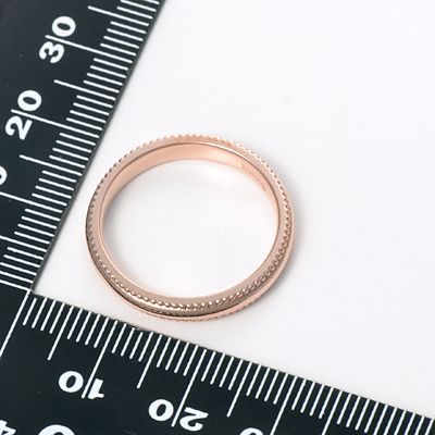 ピンクゴールドリング