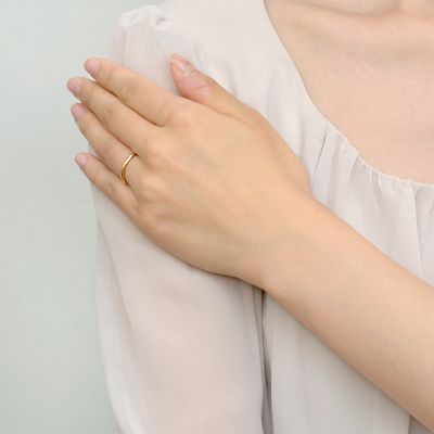 イエローゴールドリング