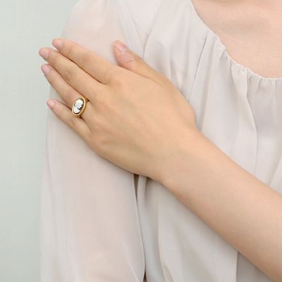 イエローゴールドリング