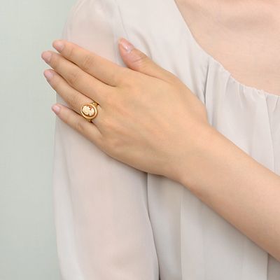 イエローゴールドリング