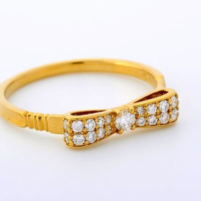 イエローゴールドリング