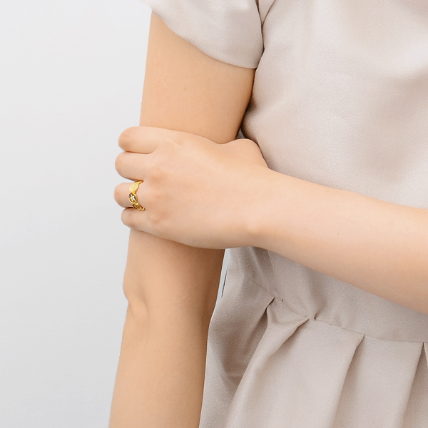 イエローゴールドリング