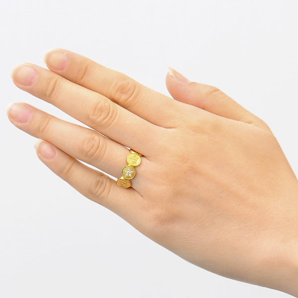 イエローゴールドリング