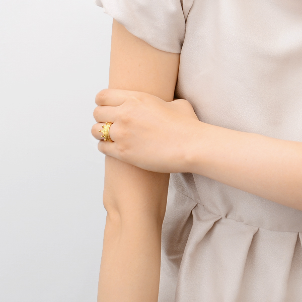 イエローゴールドリング