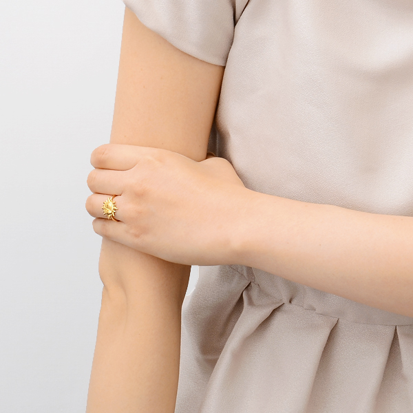 イエローゴールドリング