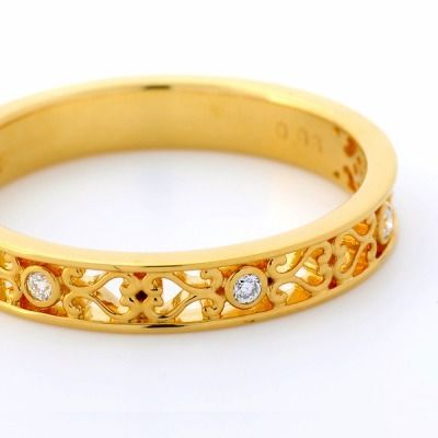 イエローゴールドリング