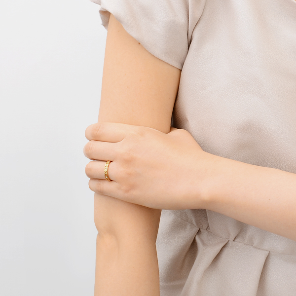 イエローゴールドリング