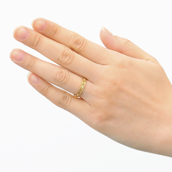 イエローゴールドリング