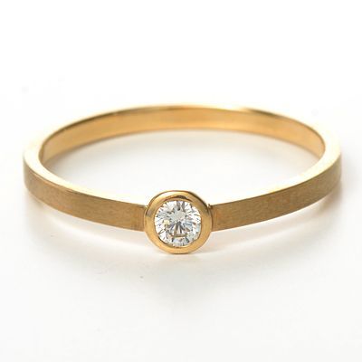 イエローゴールドリング