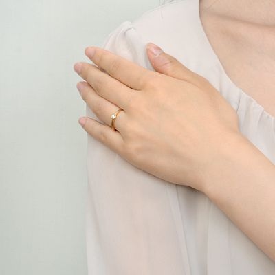 イエローゴールドリング