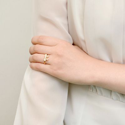 イエローゴールドリング