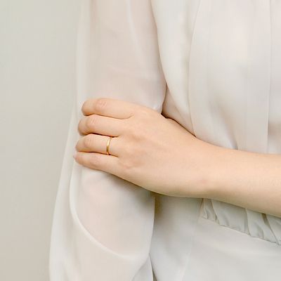 イエローゴールドリング