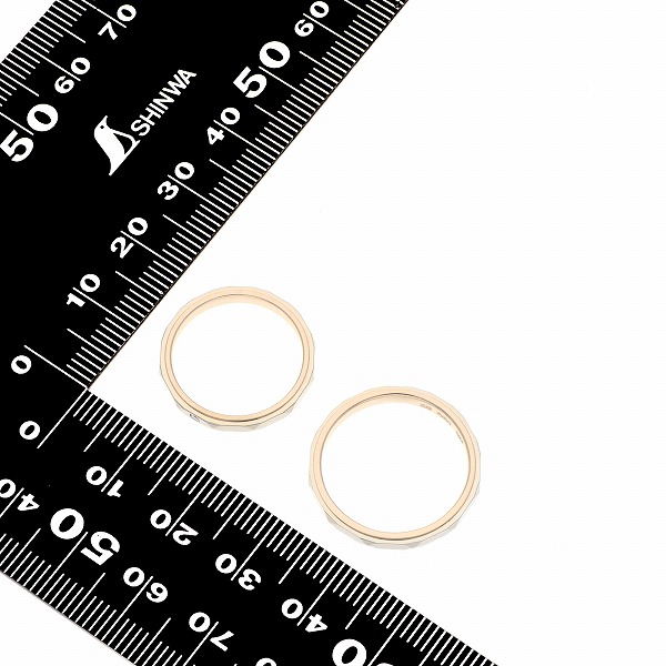 プラチナ&ピンクゴールドマリッジリング