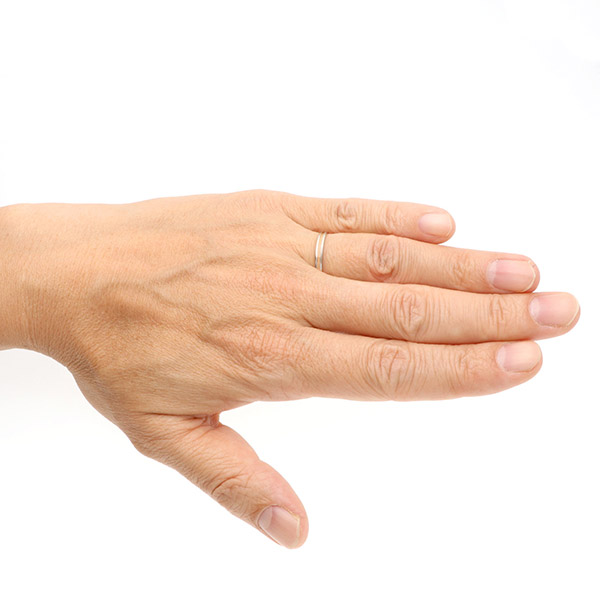 プラチナ&イエローゴールドマリッジリング