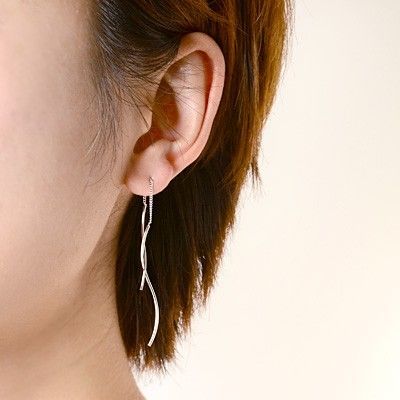 シルバーアメリカンピアス