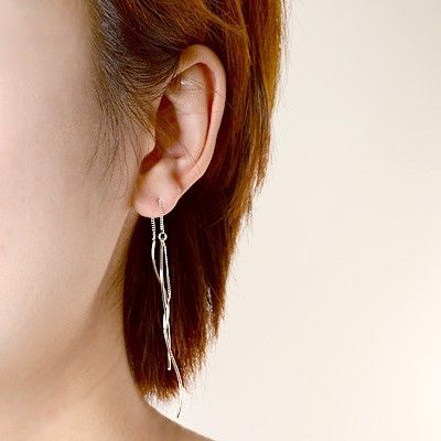 シルバーアメリカンピアス