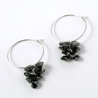 シルバーフープピアス