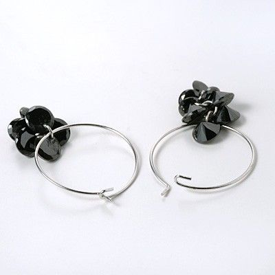 シルバーフープピアス