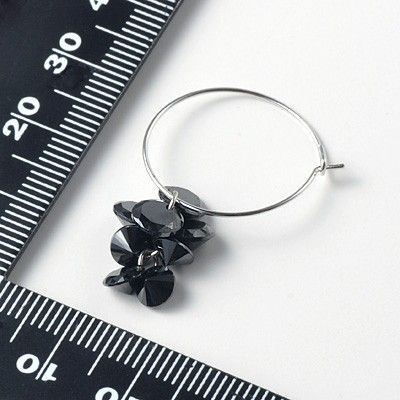 シルバーフープピアス