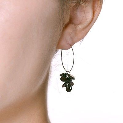 シルバーフープピアス