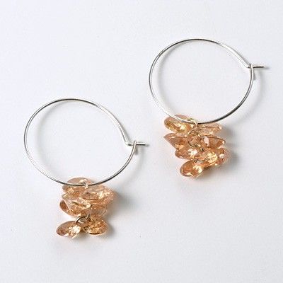 シルバーフープピアス