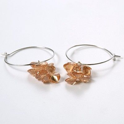 シルバーフープピアス