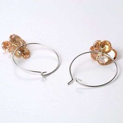 シルバーフープピアス