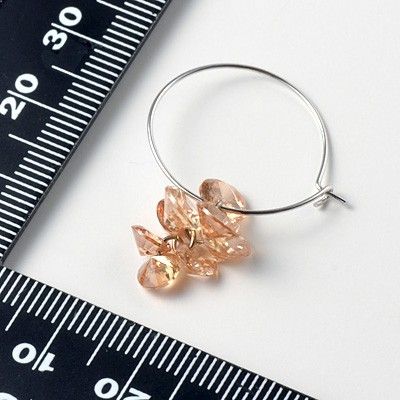 シルバーフープピアス