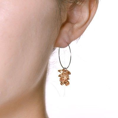 シルバーフープピアス