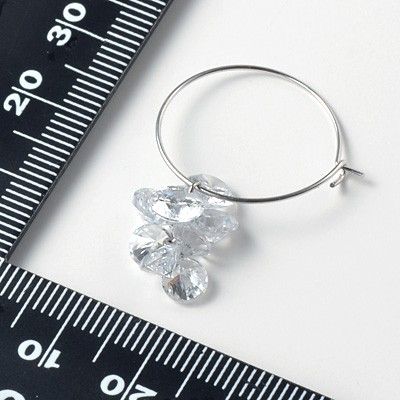 シルバーフープピアス