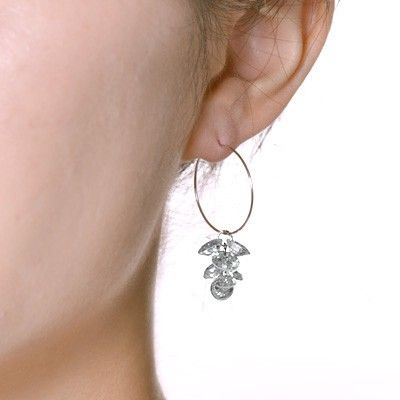 シルバーフープピアス