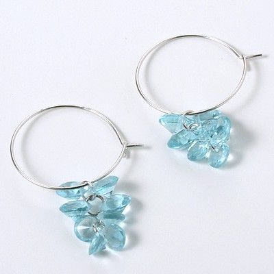 シルバーフープピアス