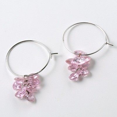 シルバーフープピアス