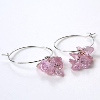 シルバーフープピアス