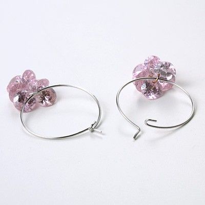 シルバーフープピアス