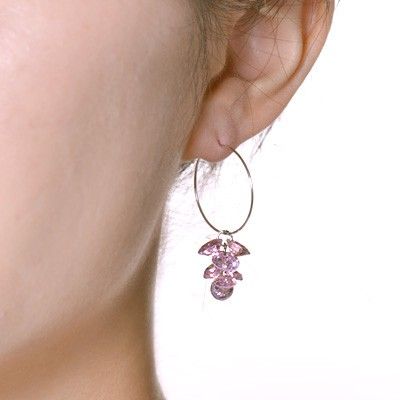 シルバーフープピアス