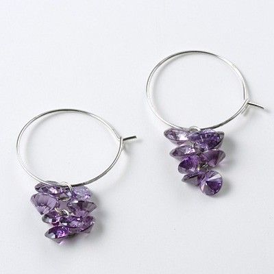 シルバーフープピアス