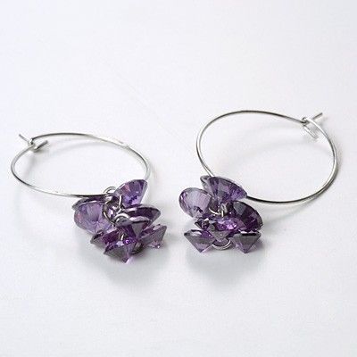 シルバーフープピアス