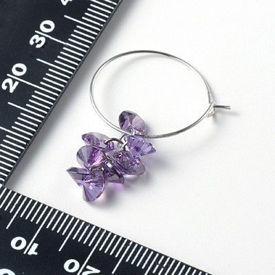 シルバーフープピアス