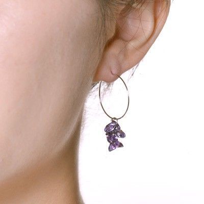 シルバーフープピアス