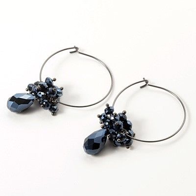 シルバーフープピアス