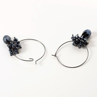 シルバーフープピアス