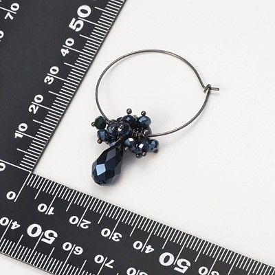 シルバーフープピアス