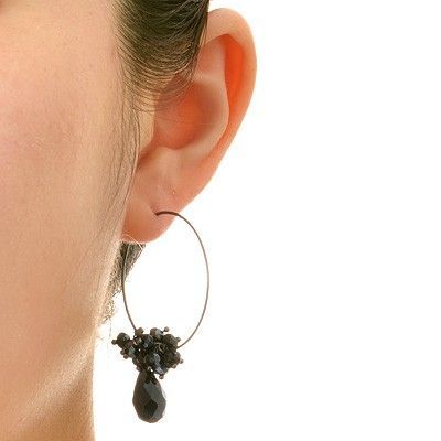 シルバーフープピアス