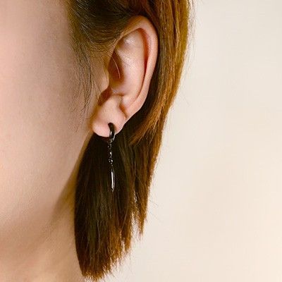 シルバーフープピアス