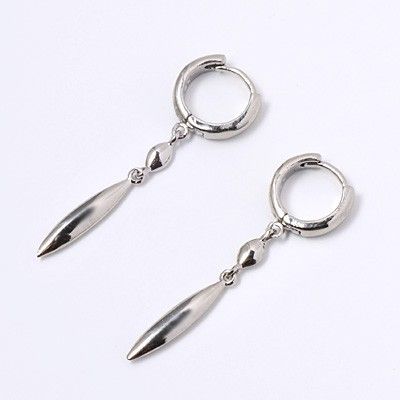 シルバーフープピアス