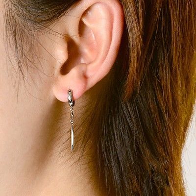 シルバーフープピアス