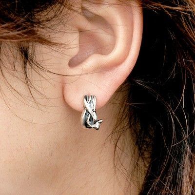 シルバースタッドピアス(片耳用)