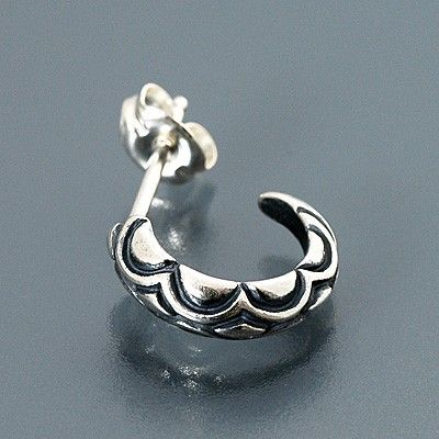 シルバーフープピアス(片耳用)