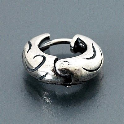 シルバーフープピアス(片耳用)